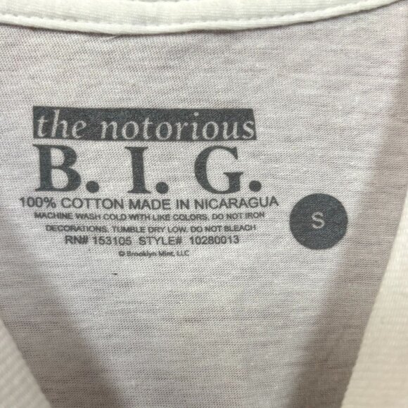 The Notorious BIG Bad Boy Club Poster Hip Hop Tee S - Picture 4 of 5